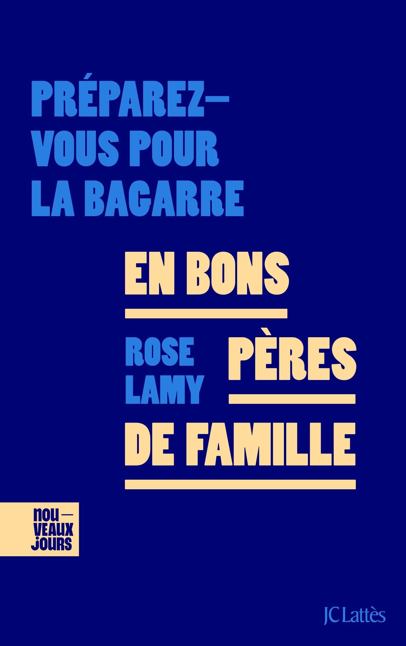Couverture de livre bleue avec le titre en jaune
