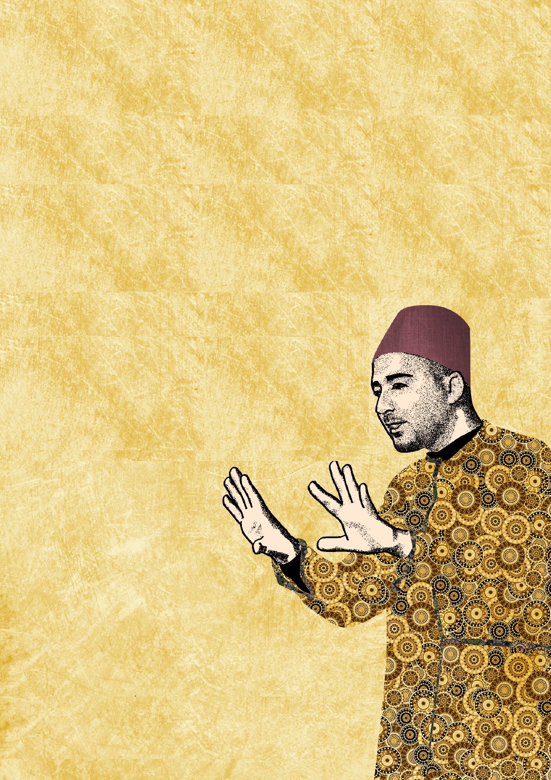 Dessin représentant le conteur