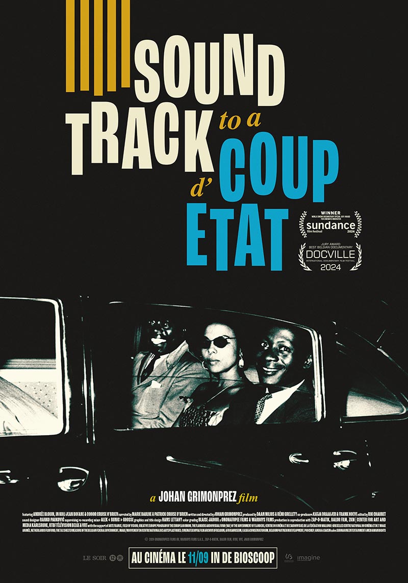 Affiche du film avec trois personnes dans une voiture