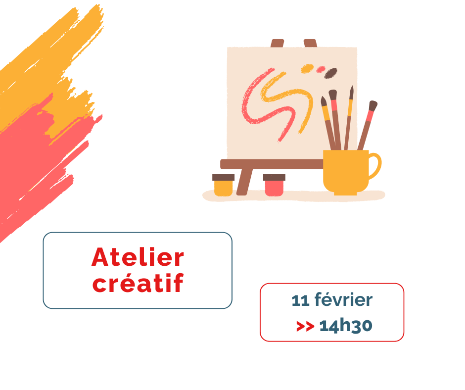Affiche avec des coups de pinceaux et un tableau en toile