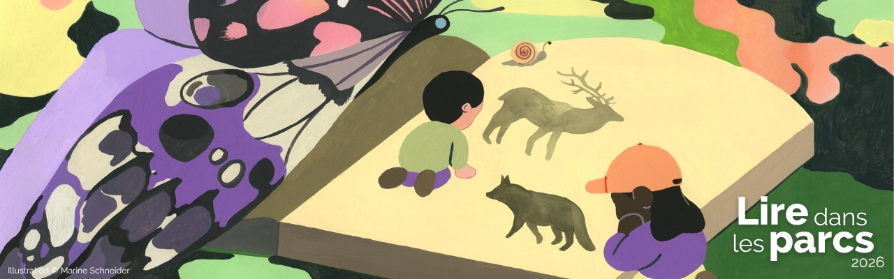 Bandeau d'annonce de Lire Dans les Parcs en juillet et août 2026