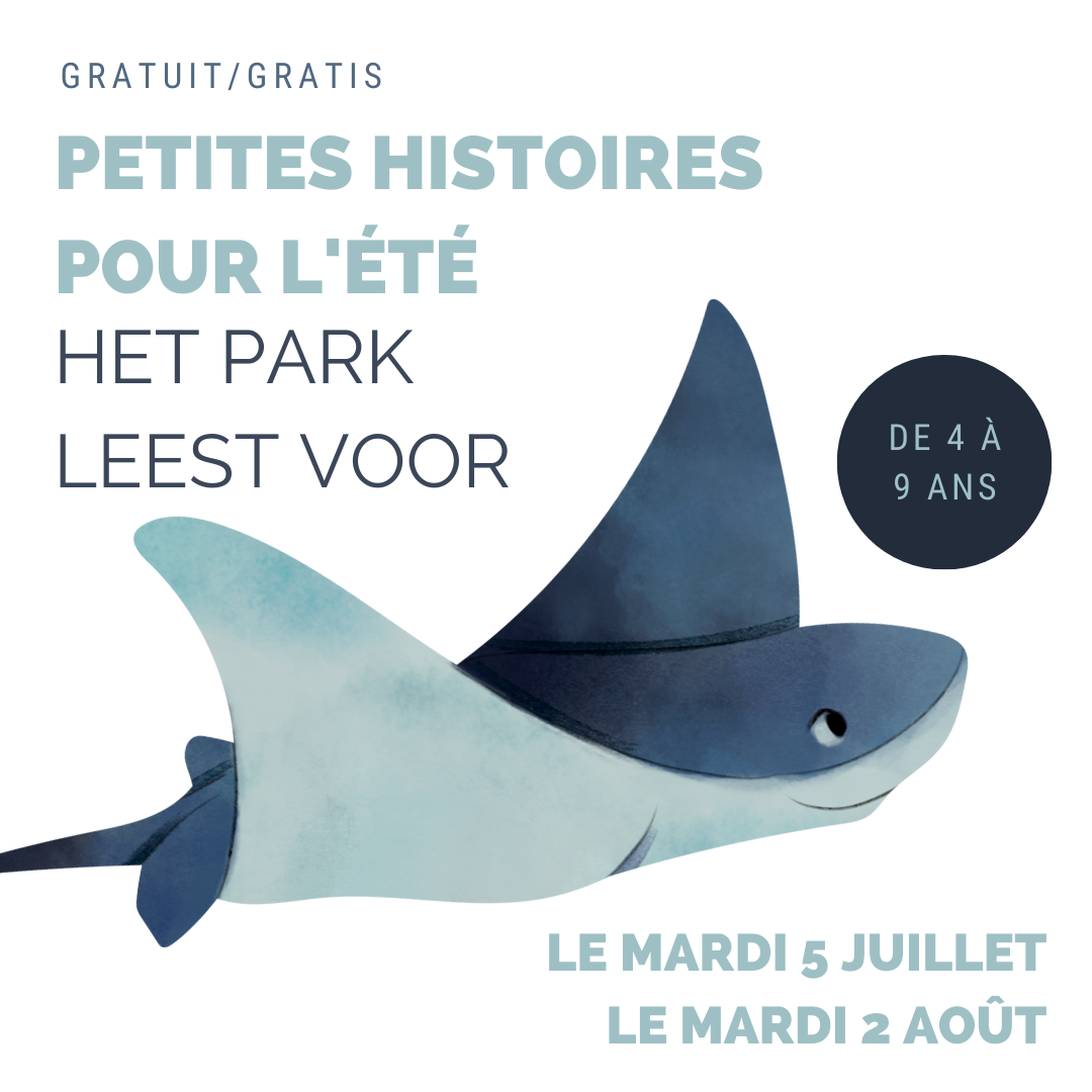 Dessin représentant une raie manta constitue l'affiche de "Petites histoires pour l'été"