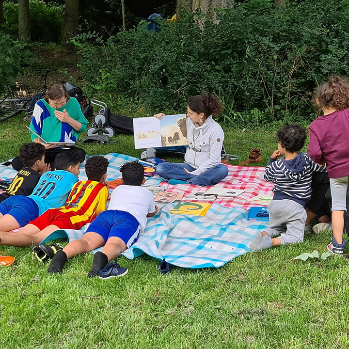 Séance de lecture au Parc Forestier